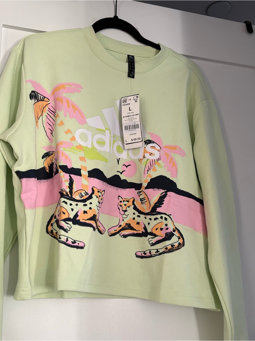 FARM Rio Pastel Lime Crewneck Pullover